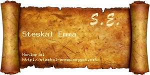 Steskal Emma névjegykártya